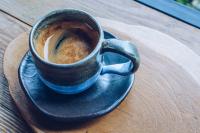 Rustic Blue Handcrafted Coffee Cup 