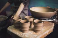 Rustic Blue Handcrafted Coffee Cup 