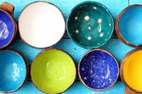 Navy Clay Bowl