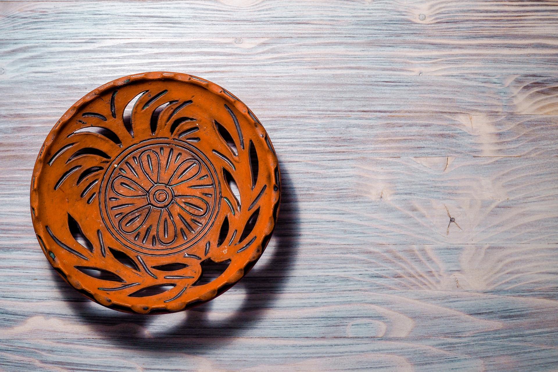 Roman Handmade Clay Plate