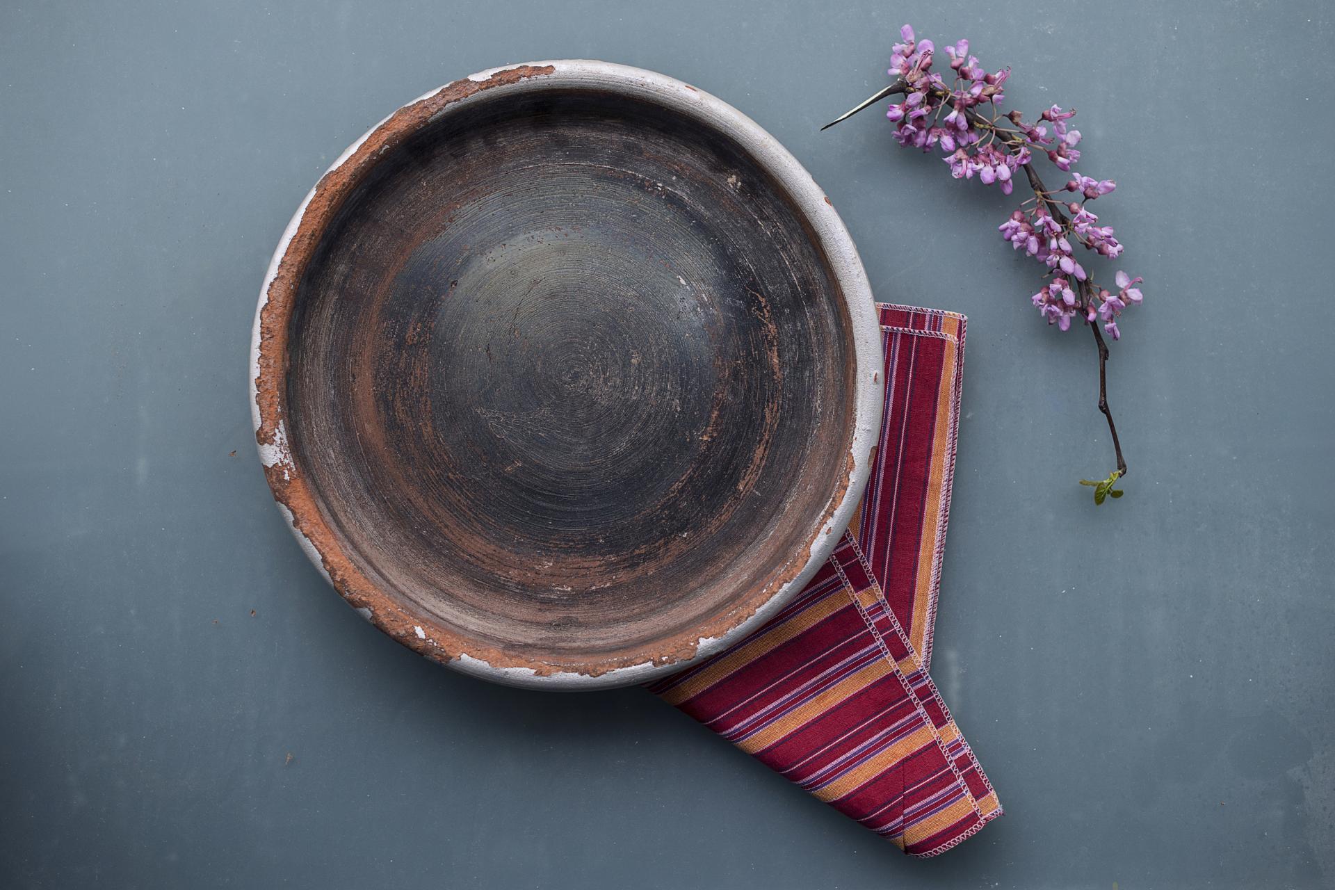 Cornflower Blue Modern Handmade Clay Plate