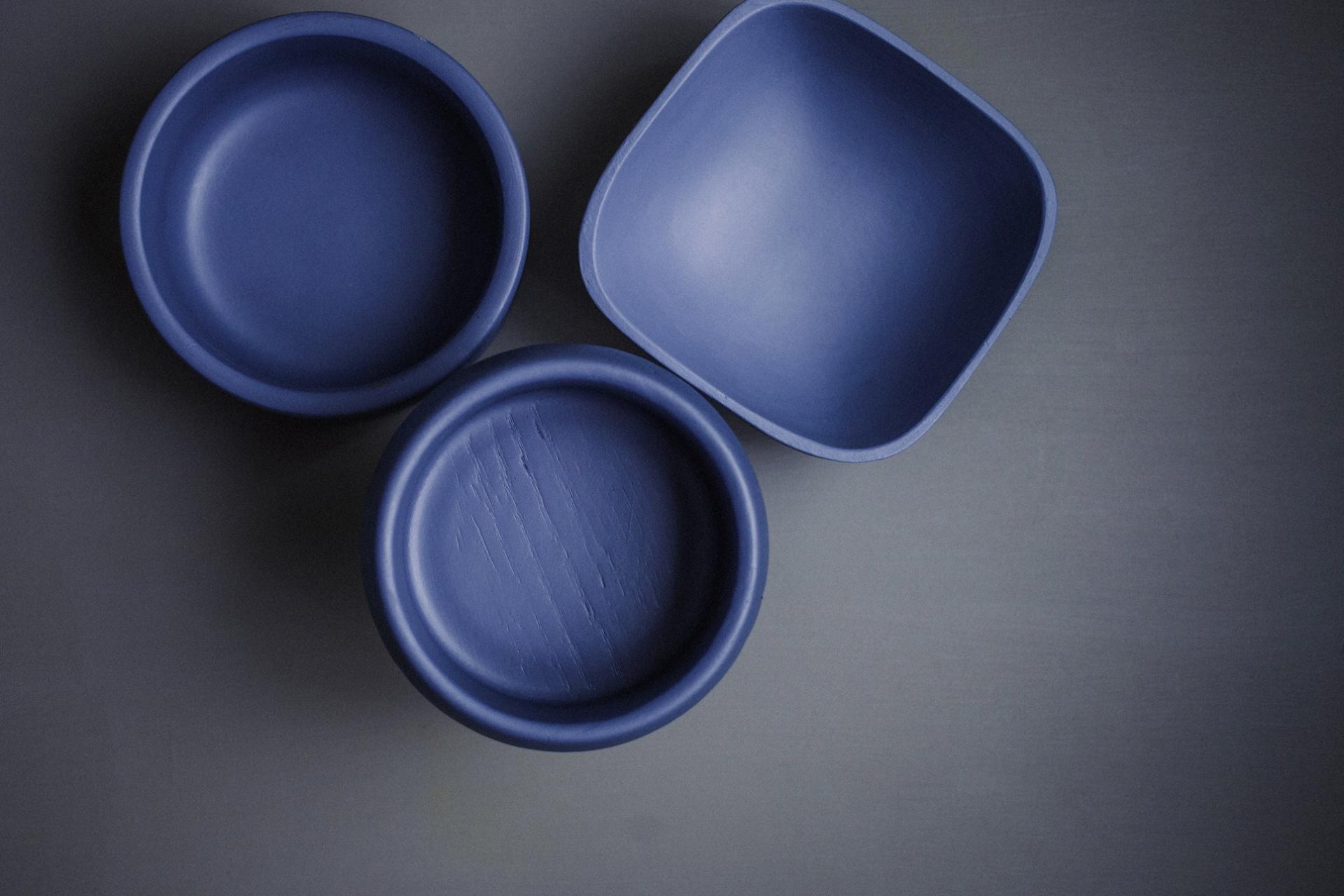 Navy Clay Bowl