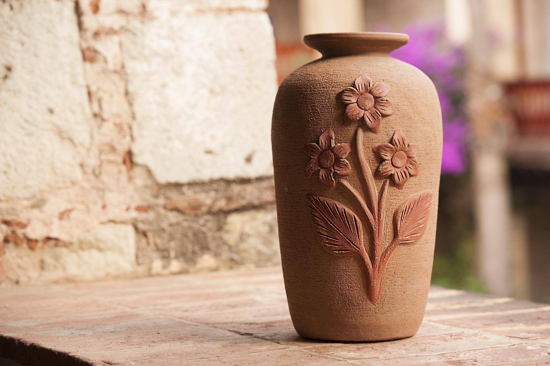 Rustic Spanish Hand Made Vase