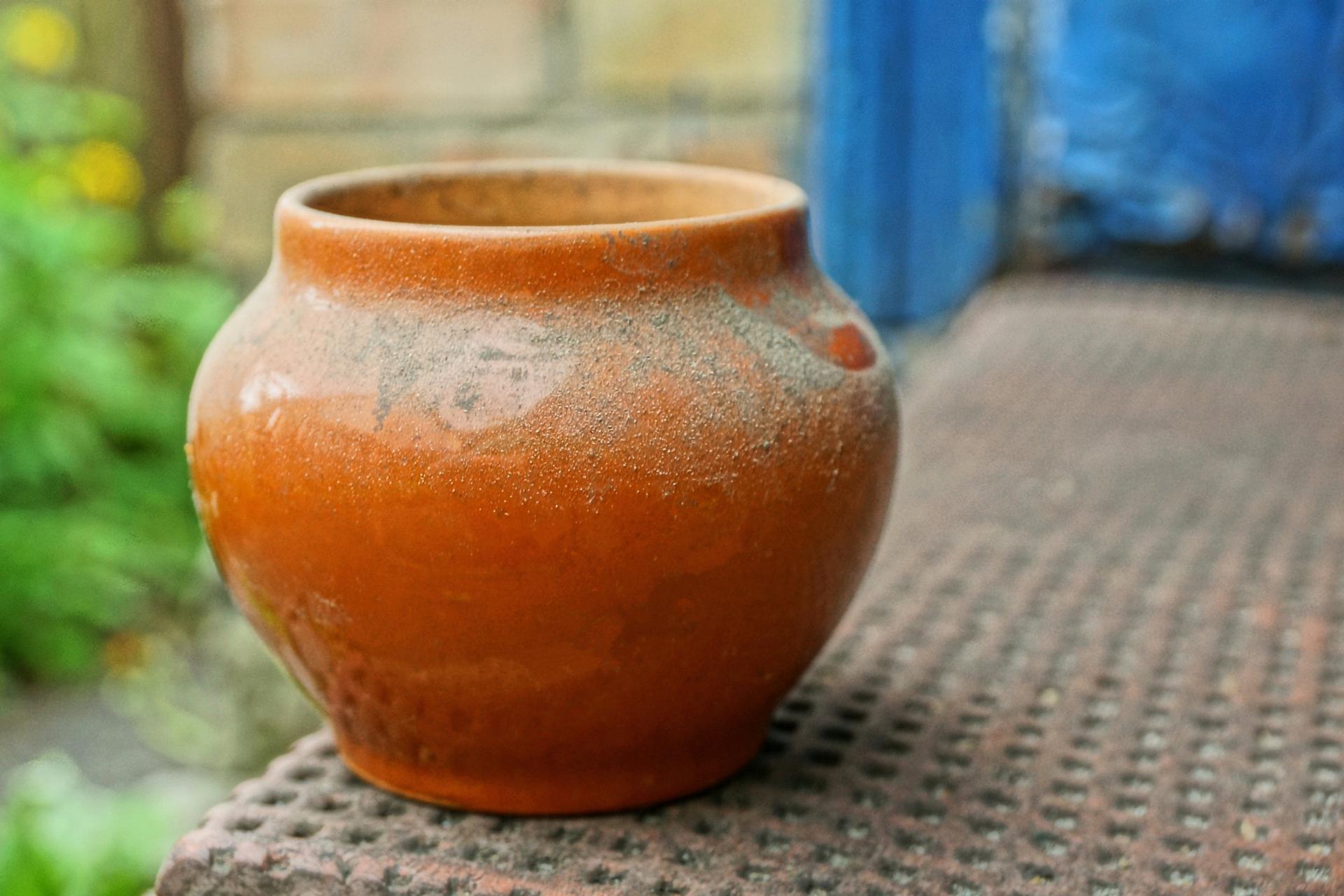 Gothic Greek Clay Pot