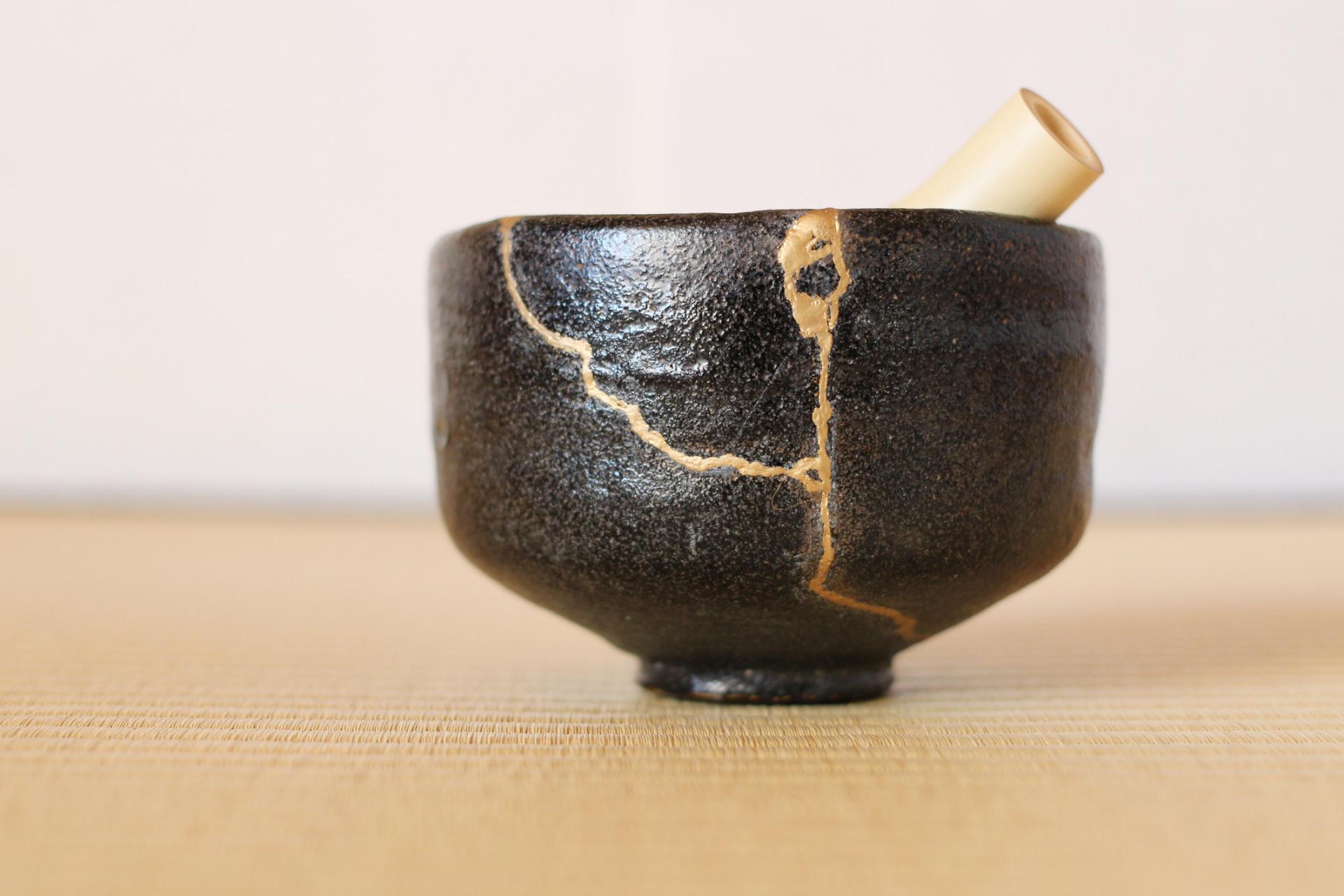 Golden Rice Clay Bowl