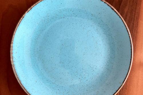 Cornflower Blue Modern Handmade Clay Plate  